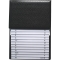 Telefon-Klappregister - schwarz, 160 x 230 mm
