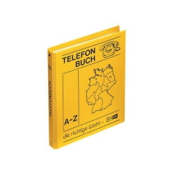 Telefonringbuch - A5, gelb, inkl. Einlagen und...