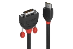 LINDY HDMI an DVI-D Single Link Kabel Black Line 5m