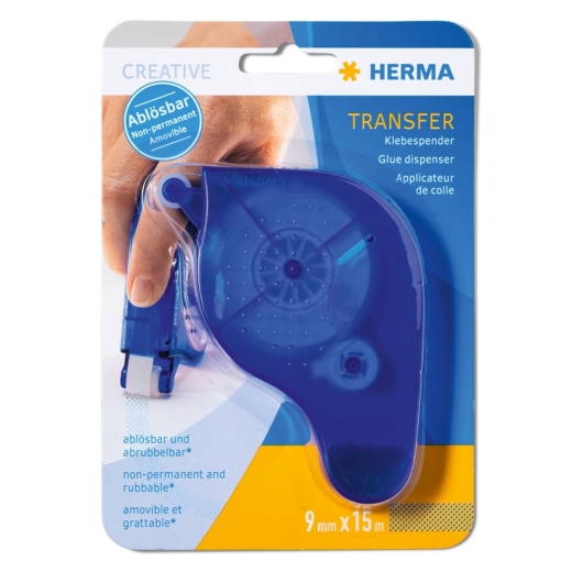 1067 Klebespender Transfer - 15 m, ablösbar, blau