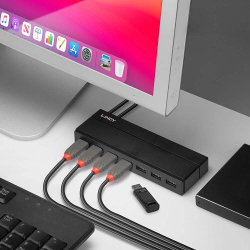 LINDY USB 3.1/3.0 Hub 7 Port mit Ladefunktion