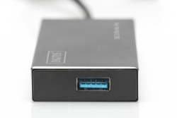 DIGITUS USB-Hub 4-Port 3.0->4xA3.0 m.Netzteil schwarz