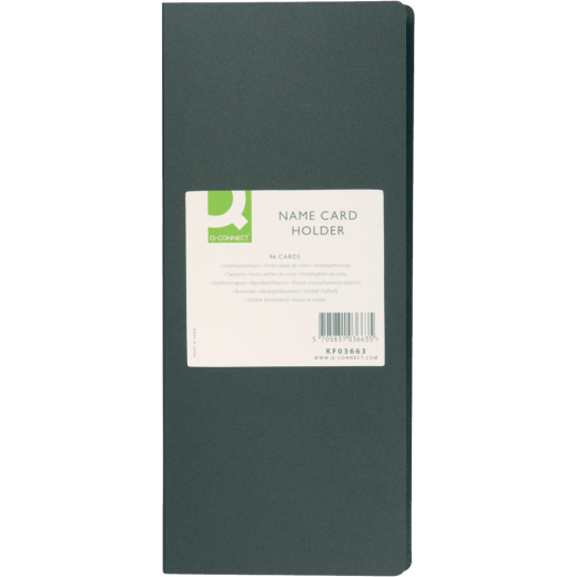 Visitenkartenbuch schwarz für 96 Karten