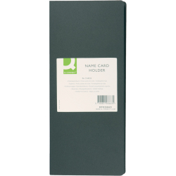 Visitenkartenbuch schwarz für 96 Karten