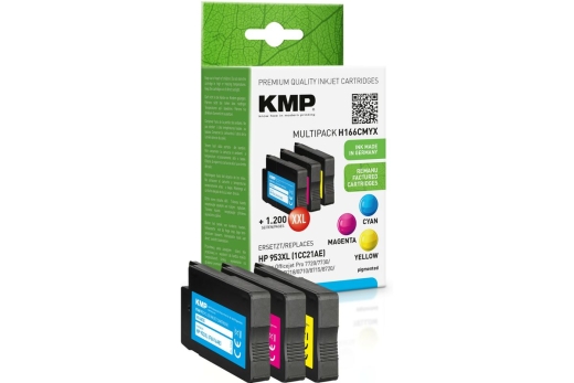 KMP Patrone HP 953XL (1CC21AE) Multip. 2000 S. Hybrid-Chip refilled
