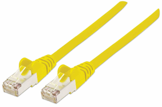 INTELLINET Patchkabel Cat6a-Stecker/Cat7-Rohkabel 0,25m gelb