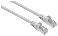 INTELLINET Patchkabel Cat6a-Stecker/Cat7-Rohkabel 1m grau