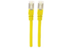 INTELLINET Patchkabel Cat6a-Stecker/Cat7-Rohkabel 1m gelb