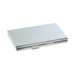 Visitenkarten-Etui Twin - 92 x 63 x 10 mm, silber, matt,...