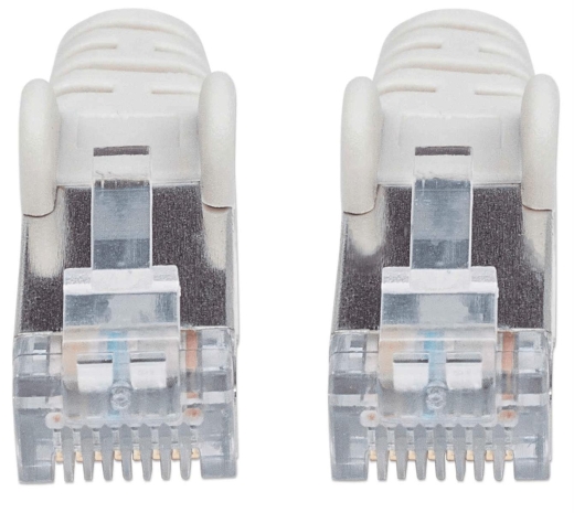 INTELLINET Patchkabel Cat6a-Stecker/Cat7-Rohkabel 10m grau