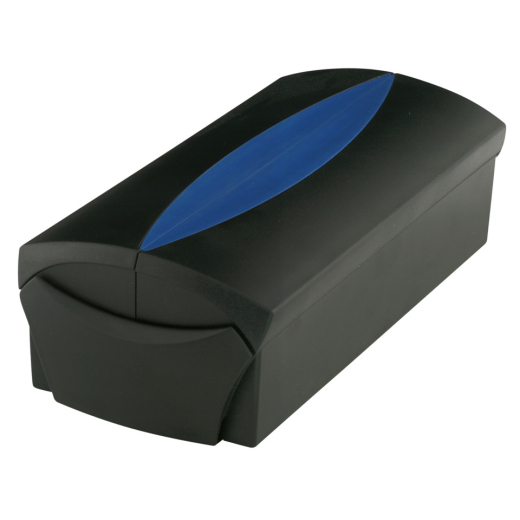 Visitenkartenbox VIP-Set - für 500 Visitenkarten, Box+Etui, schwarz-blau