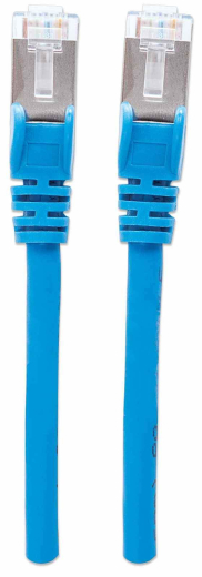 INTELLINET Patchkabel Cat6a-Stecker/Cat7-Rohkabel 2m blau