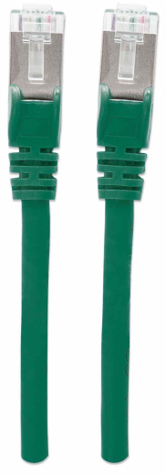 INTELLINET Patchkabel Cat6a-Stecker/Cat7-Rohkabel 3m grün