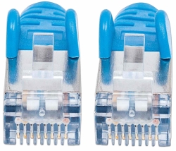 INTELLINET Patchkabel Cat6a-Stecker/Cat7-Rohkabel 5m blau