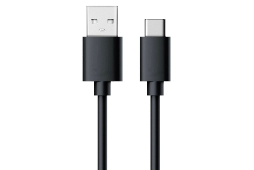 RealPower Datenkabel schwarz USB-A auf USB-C