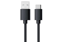 RealPower Datenkabel schwarz USB-A auf USB-C