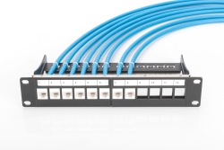 DIGITUS Patchpanel 1HE 12-Port Modular schw.