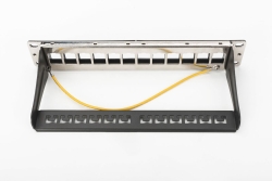 DIGITUS Patchpanel 1HE 12-Port Modular schw.
