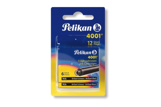 Pelikan Tintenpatrone 4001 TP/6 schwarz 2x 6Stück Blister