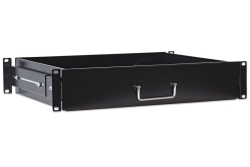 INTELLINET 19 Schublade 350mm 2HE tief ausziehbar schwarz