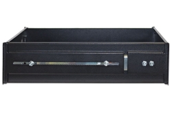 INTELLINET 19 Schublade 350mm 2HE tief ausziehbar schwarz