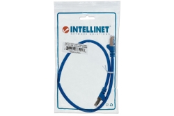 INTELLINET Patchkabel RJ45 S/FTP Cat6 Kupfer LSZH 0,5m blau