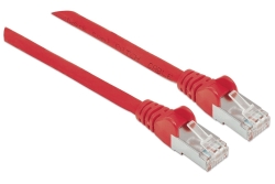 INTELLINET Patchkabel RJ45 S/FTP Cat6 Kupfer LSZH 0,5m rot