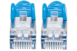 INTELLINET Patchkabel RJ45 S/FTP Cat6 Kupfer LSZH 3,0m blau