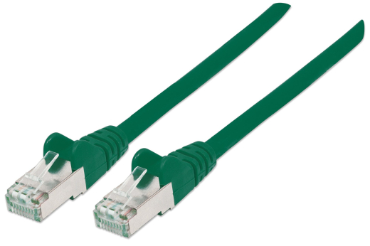 INTELLINET Patchkabel RJ45 S/FTP Cat6 Kupfer LSZH 3,0m grün