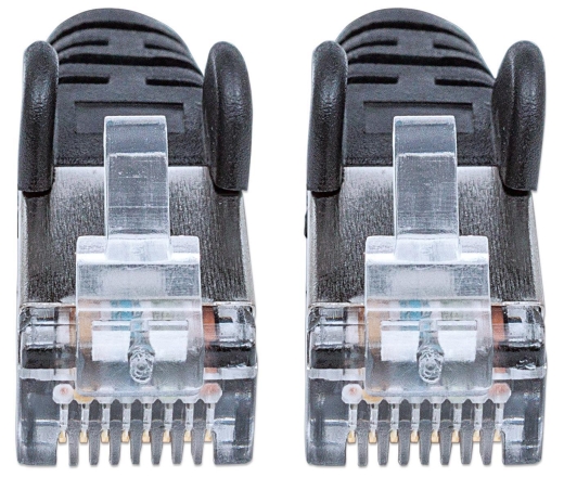 INTELLINET Patchkabel RJ45 S/FTP Cat6 Kupfer LSZH 5,0m schwa
