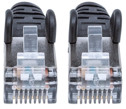 INTELLINET Patchkabel RJ45 S/FTP Cat6 Kupfer LSZH 7,5m schwa