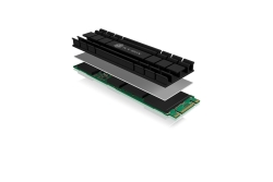 Kühlkörper IcyBox SSD M.2 2280 IB-M2HS-701 black