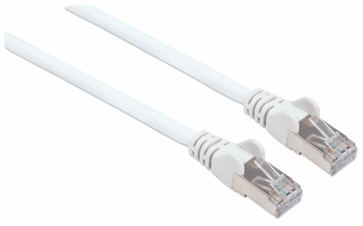 INTELLINET Patchkabel Cat6a-Stecker/Cat7-Rohkabel 0,5m weiß