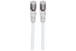 INTELLINET Patchkabel Cat6a-Stecker/Cat7-Rohkabel 0,5m weiß