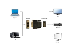 gembird Adapter HDMI auf DVI bulk