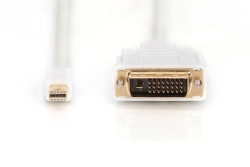DIGITUS DisplayPortKabel miniDPort->DVI(24+1) St/St 8K...