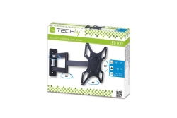 Techly Wandhalterung LCD 19-37 neig/drehbar 3 Gelenke schw