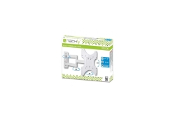 Techly Wandhalterung LCD 19-37 neig/drehbar 3 Gelenke weiß
