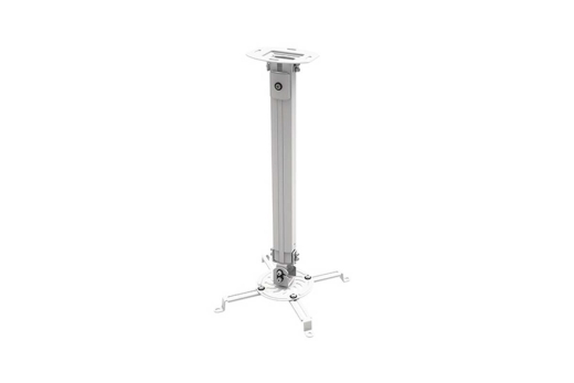 Techly Deckenhalterung f. Beamer, ausziehbar, 54-90cm,silber