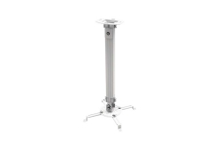Techly Deckenhalterung f. Beamer, ausziehbar, 54-90cm,silber