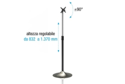Techly TV LED/LCD Standfuß rund, 13-27