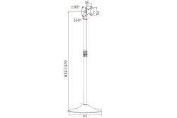 Techly TV LED/LCD Standfuß rund, 13-27