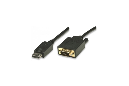 Techly DisplayPort auf VGA Kabel schwarz 1.8m
