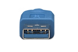 Techly USB3.0 Kabel Stecker Typ A-Stecker Micro B, 2m blau