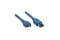 Techly USB3.0 Kabel Stecker Typ A-Stecker Micro B, 2m blau