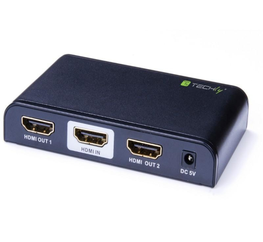 Techly HDMI 2.0 Splitter 4K, UHD, 3D, 2 Wege