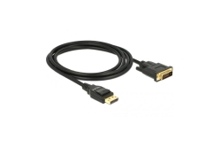 DELOCK Kabel DP 1.2 -> DVI (24+1) St/St 2.0m schwarz