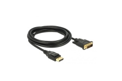 DELOCK Kabel DP 1.2 -> DVI (24+1) St/St 3.0m schwarz