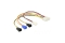 DELOCK Stromkabel Molex 4Pin -> 4x 2Pin Lüfter St/St 0.20m