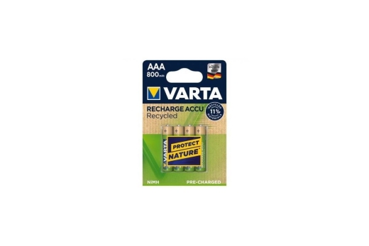 Varta Akku RECHARGE Recycled AAA HR03 800mAh 4St.